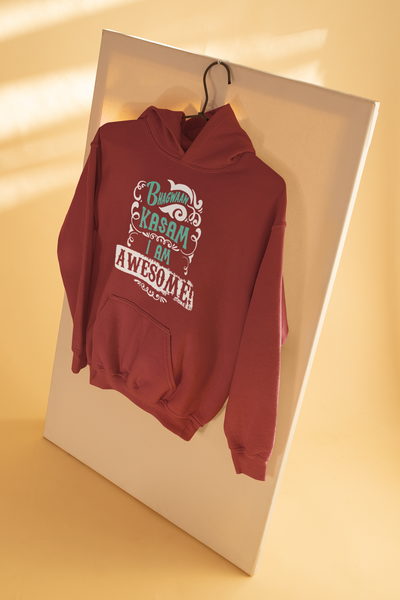 Bhagwan Kasam Desi Hoodies for Women-FunkyTeesClub