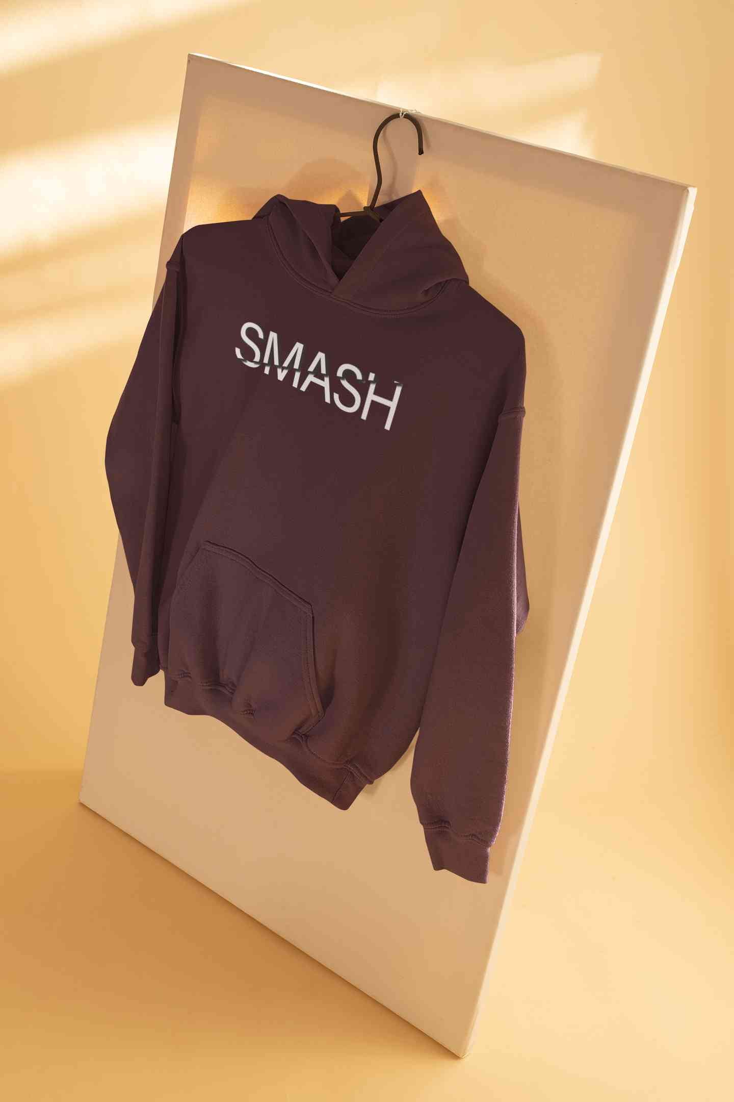 Smash Typography Hoodies for Women-FunkyTeesClub