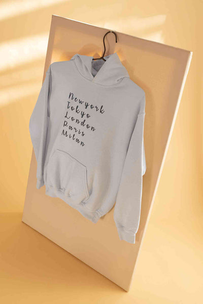 Newyork Tokyo London Paris Milan Hoodies for Women-FunkyTeesClub