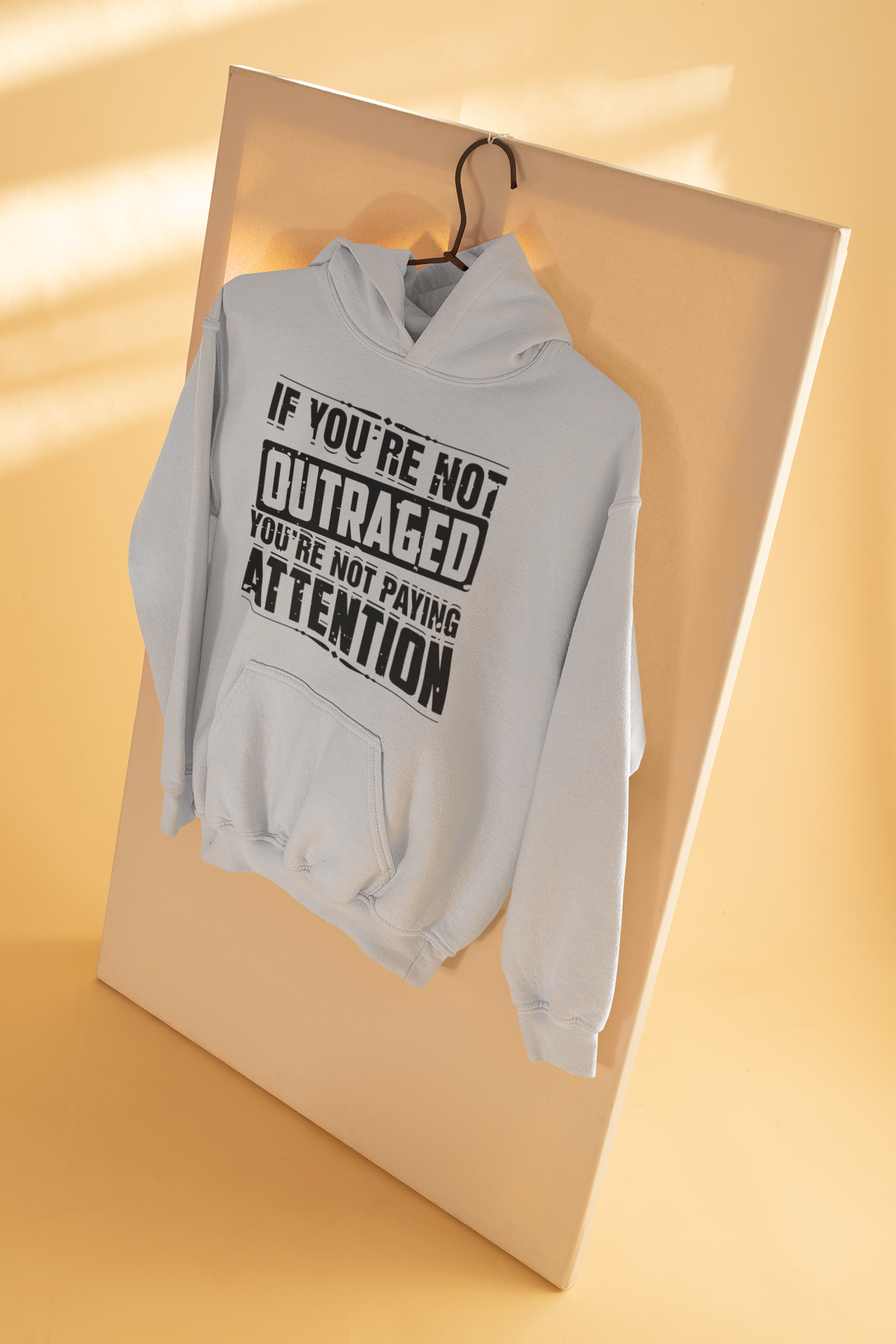 If You Are Not Outraged You Are Not Paying Attention Anti Government Men Hoodies-FunkyTeesClub