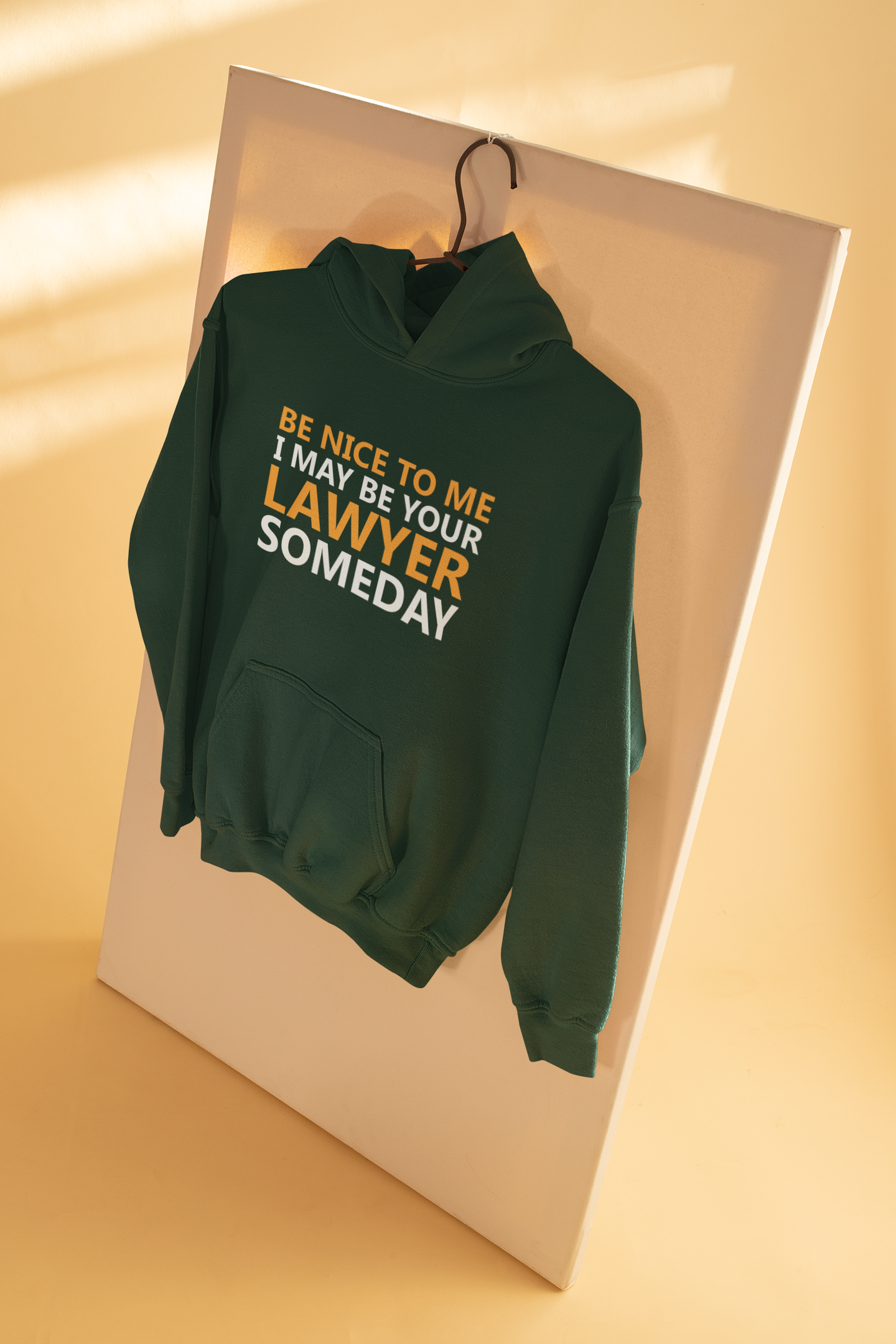 Be Nice To Me Lawyer Hoodies for Women-FunkyTeesClub