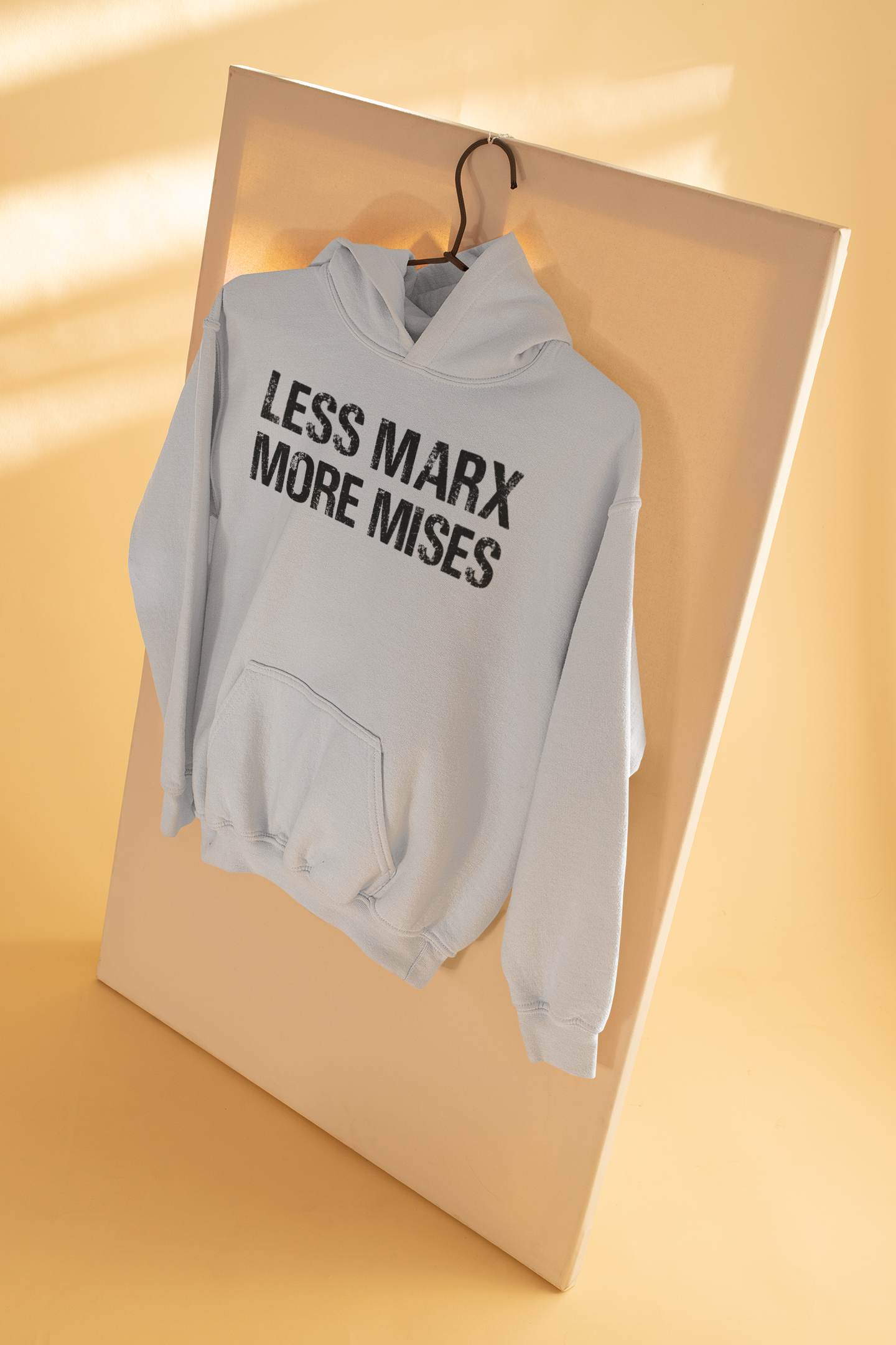 Libertarian Anti Socialist Less Marx More Mises Anti Government Men Hoodies-FunkyTeesClub