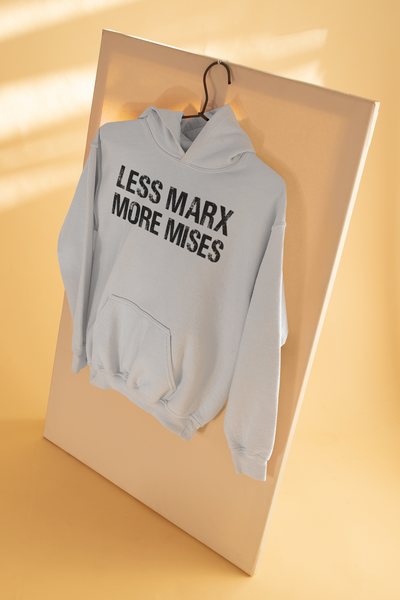 Libertarian Anti Socialist Less Marx More Mises Anti Government Men Hoodies-FunkyTeesClub