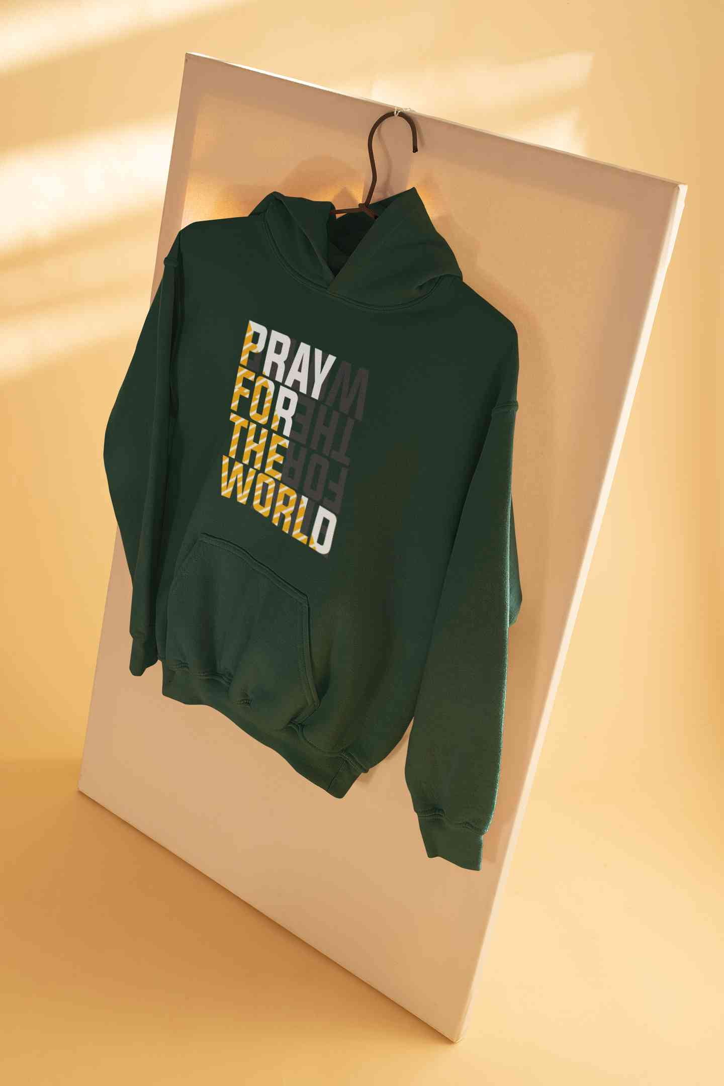 Pray For The World Men Hoodies-FunkyTeesClub