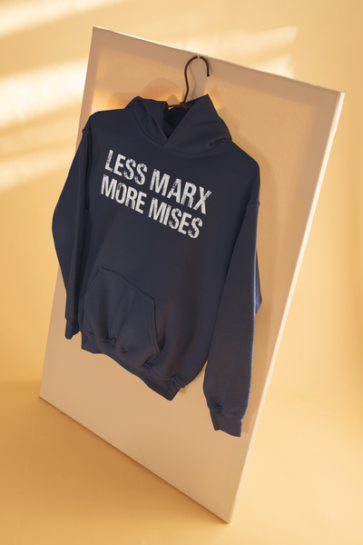 Libertarian Anti Socialist Less Marx More Mises Anti Government Men Hoodies-FunkyTeesClub
