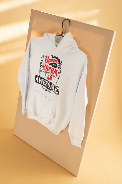 Bhagwan Kasam Desi Hoodies for Women-FunkyTeesClub
