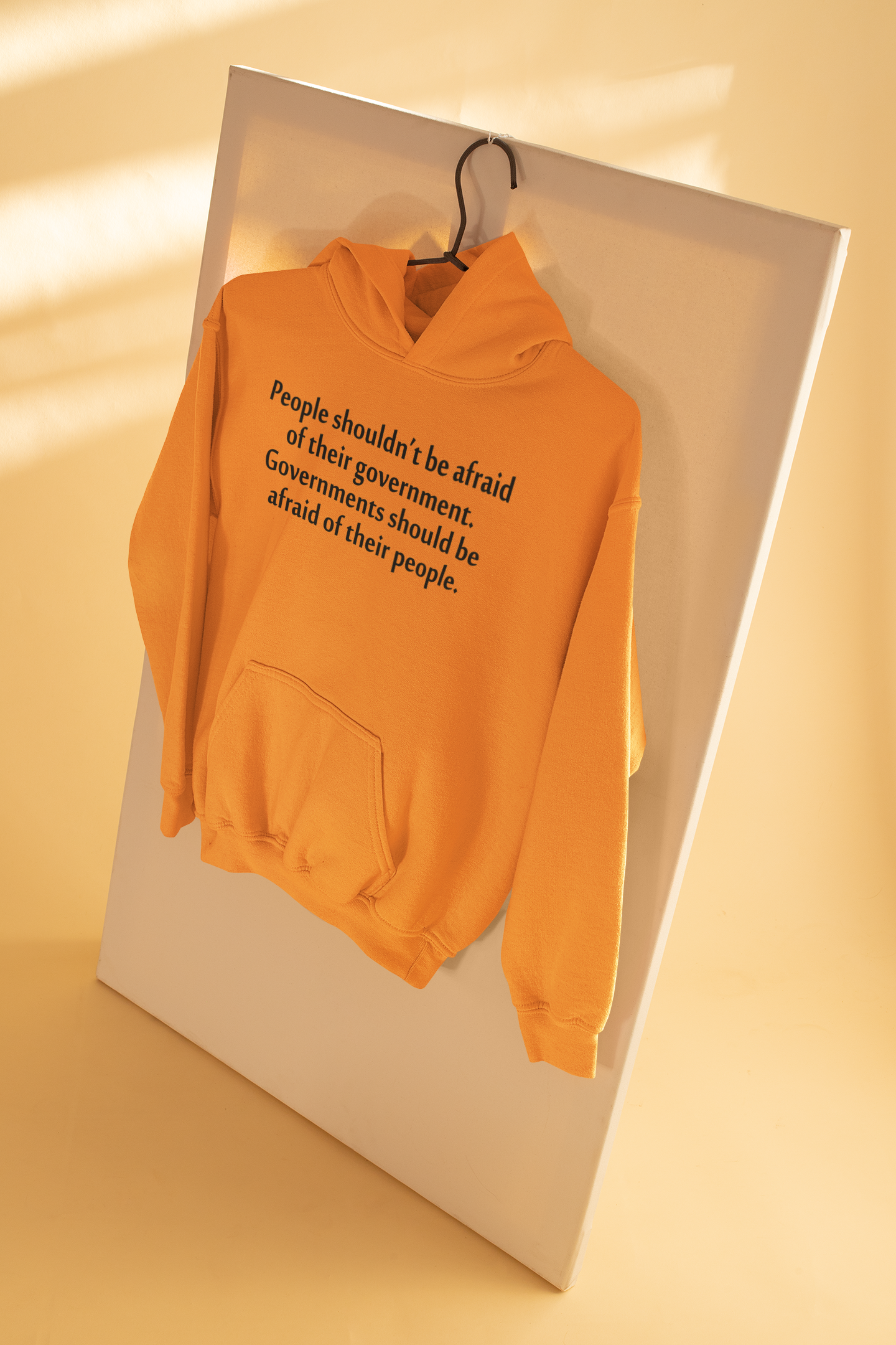 People Shouldnt Be Afraid Of Their Government Should Be Afraid Of Their People Anti Government Men Hoodies-FunkyTeesClub