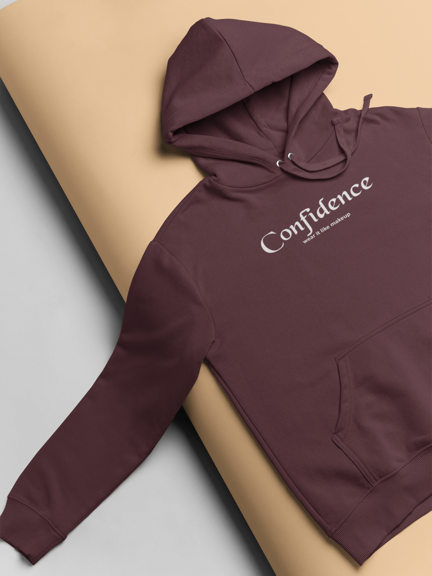 Confidence Wear It Like Makeup Quotes Men Hoodies-FunkyTeesClub