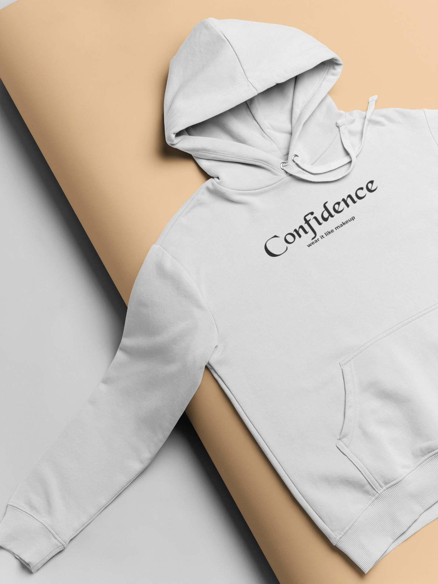 Confidence Wear It Like Makeup Quotes Hoodies for Women-FunkyTeesClub