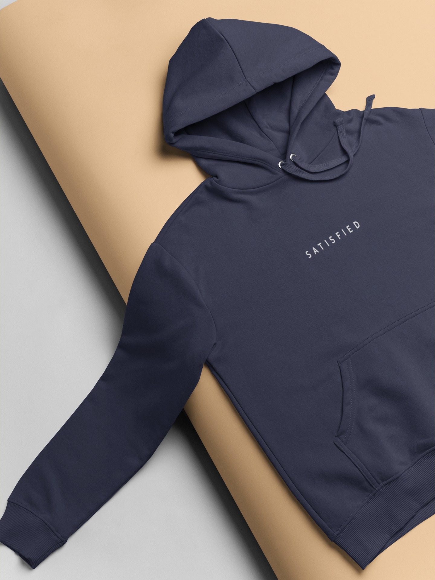 Satisfied Men Hoodies-FunkyTeesClub