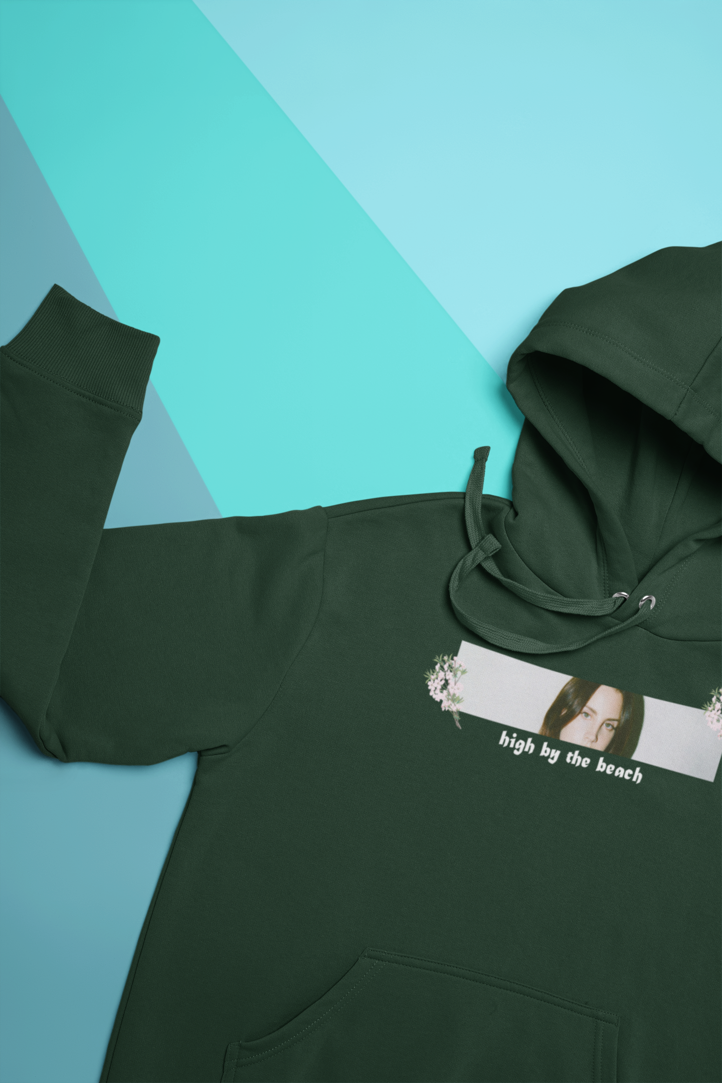 High By The Beach Hoodies for Women-FunkyTeesClub