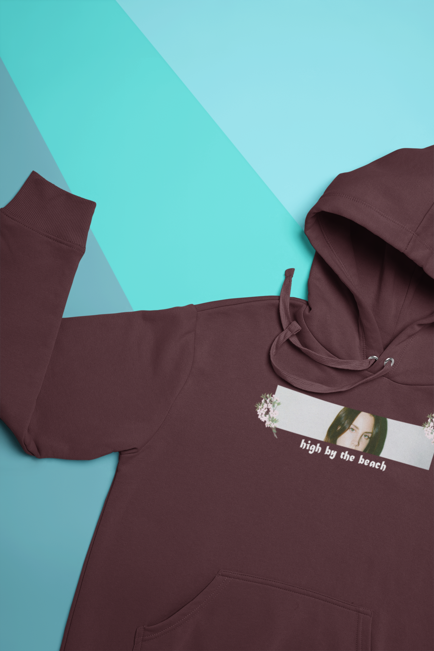 High By The Beach Hoodies for Women-FunkyTeesClub