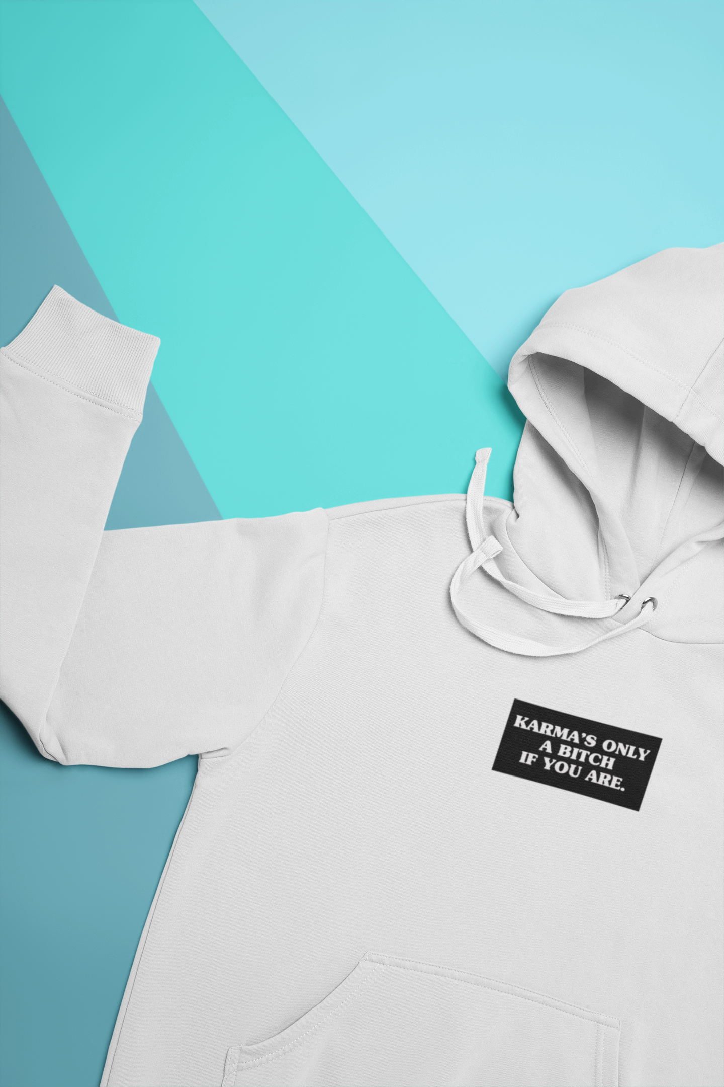 Karma Is Only Bitch If You Are Men Hoodies-FunkyTeesClub