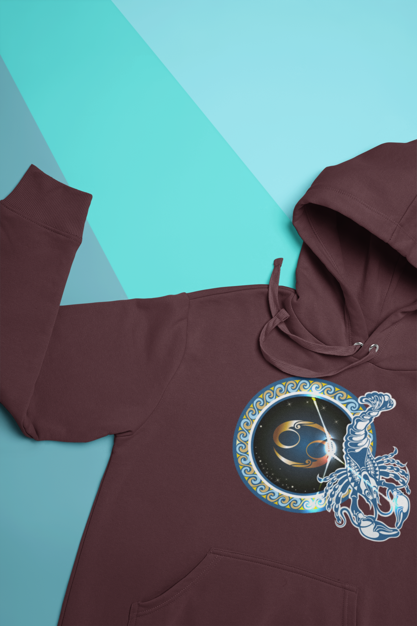 Cancer Zodiac Sign Men Hoodies-FunkyTeesClub