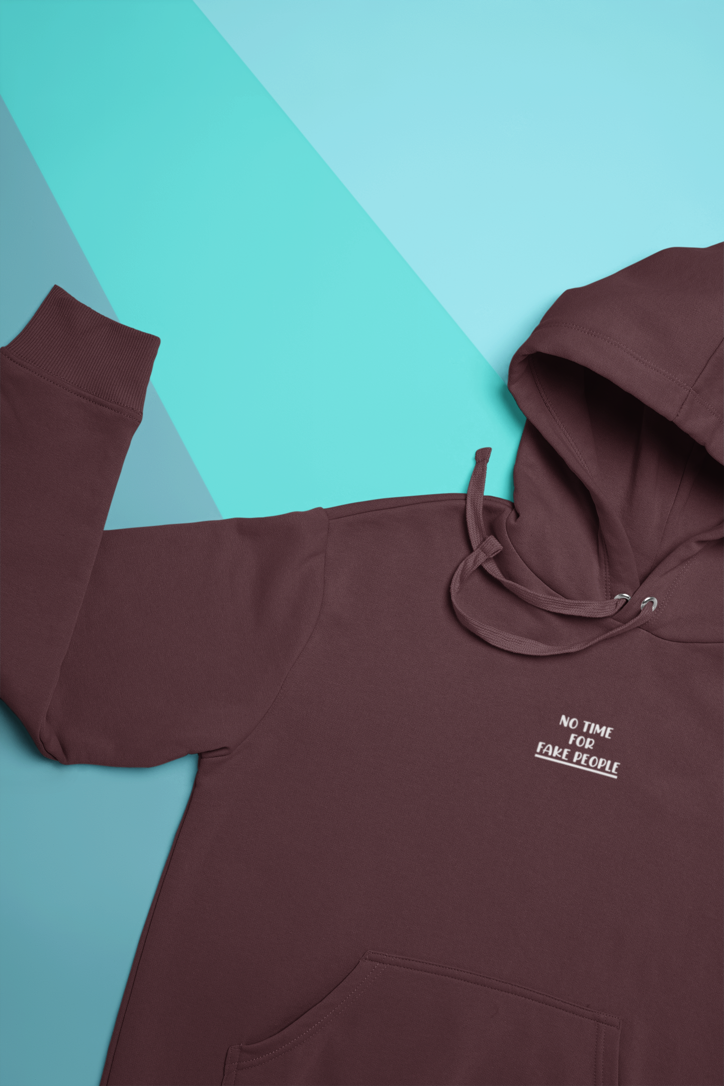 No Time For Fake People Hoodies for Women-FunkyTeesClub