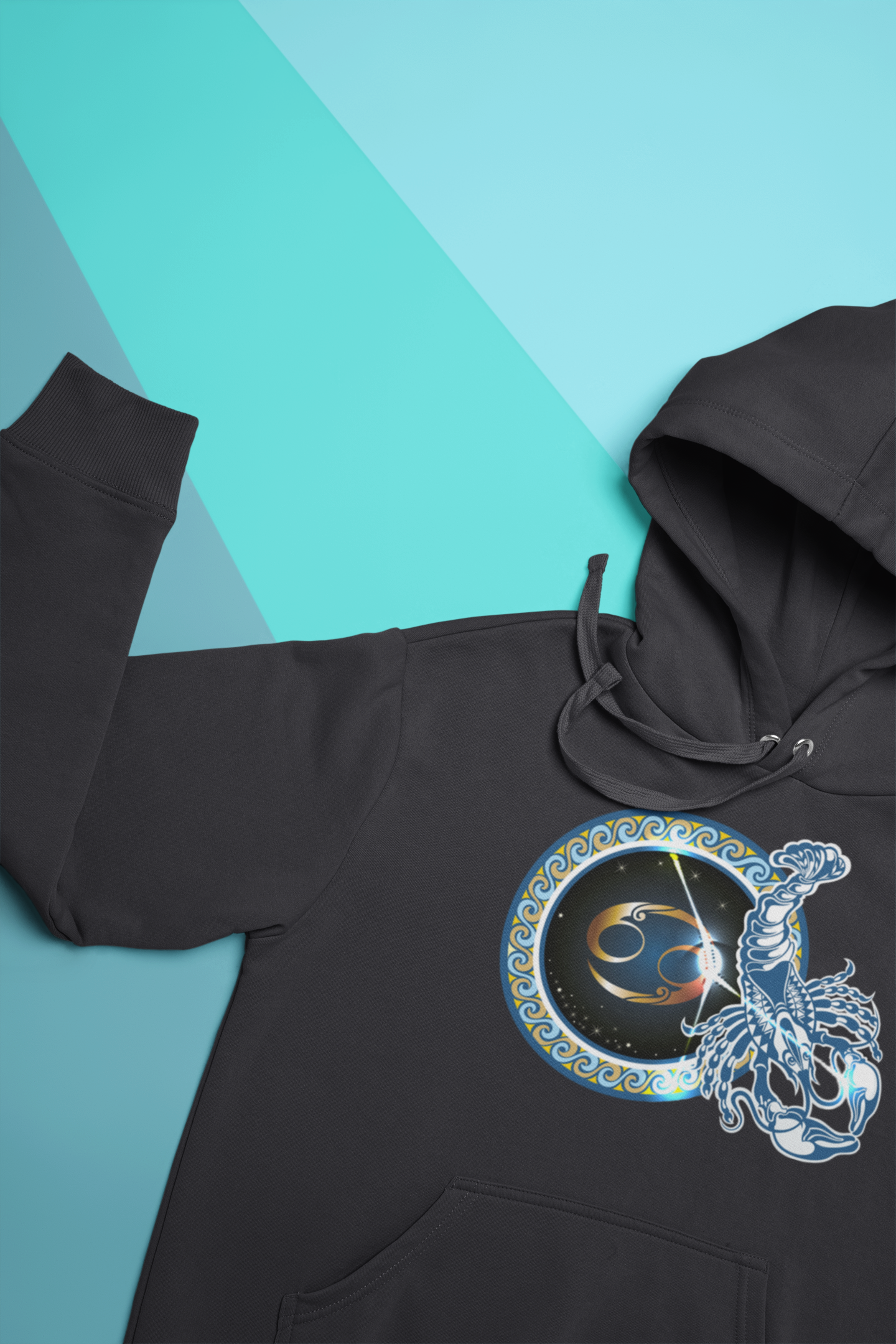 Cancer Zodiac Sign Men Hoodies-FunkyTeesClub
