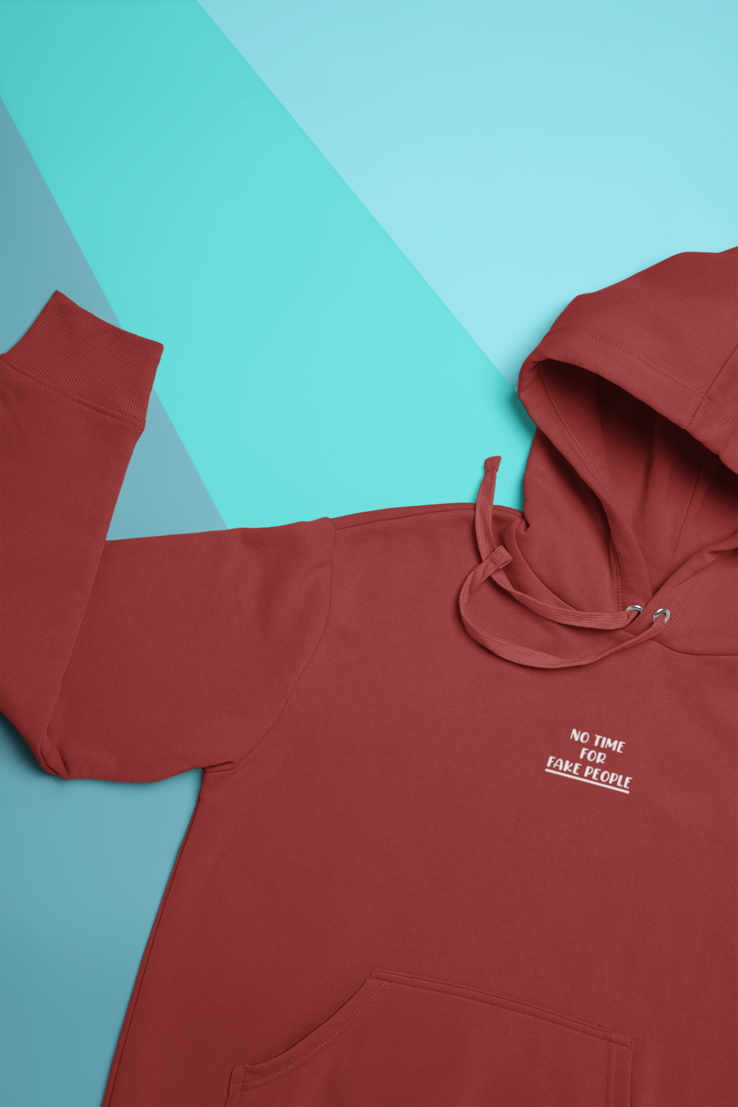 No Time For Fake People Hoodies for Women-FunkyTeesClub