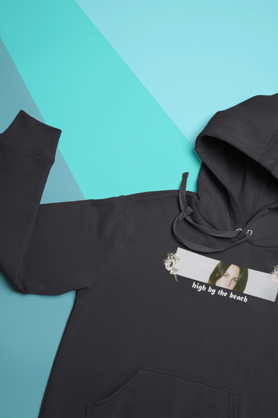 High By The Beach Hoodies for Women-FunkyTeesClub