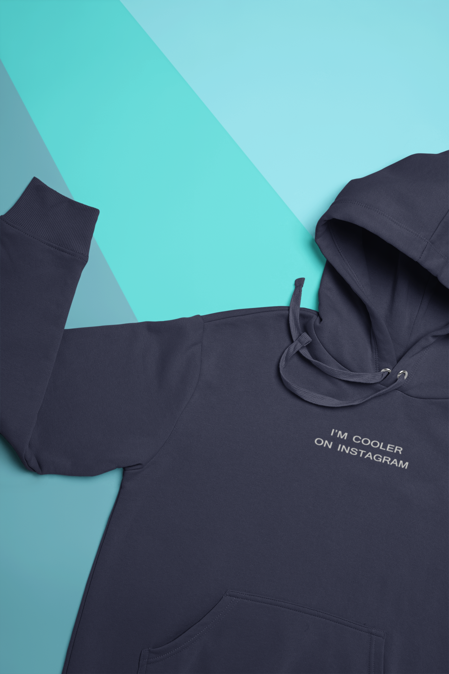 I Am Cooler On Instagram Hoodies for Women-FunkyTeesClub