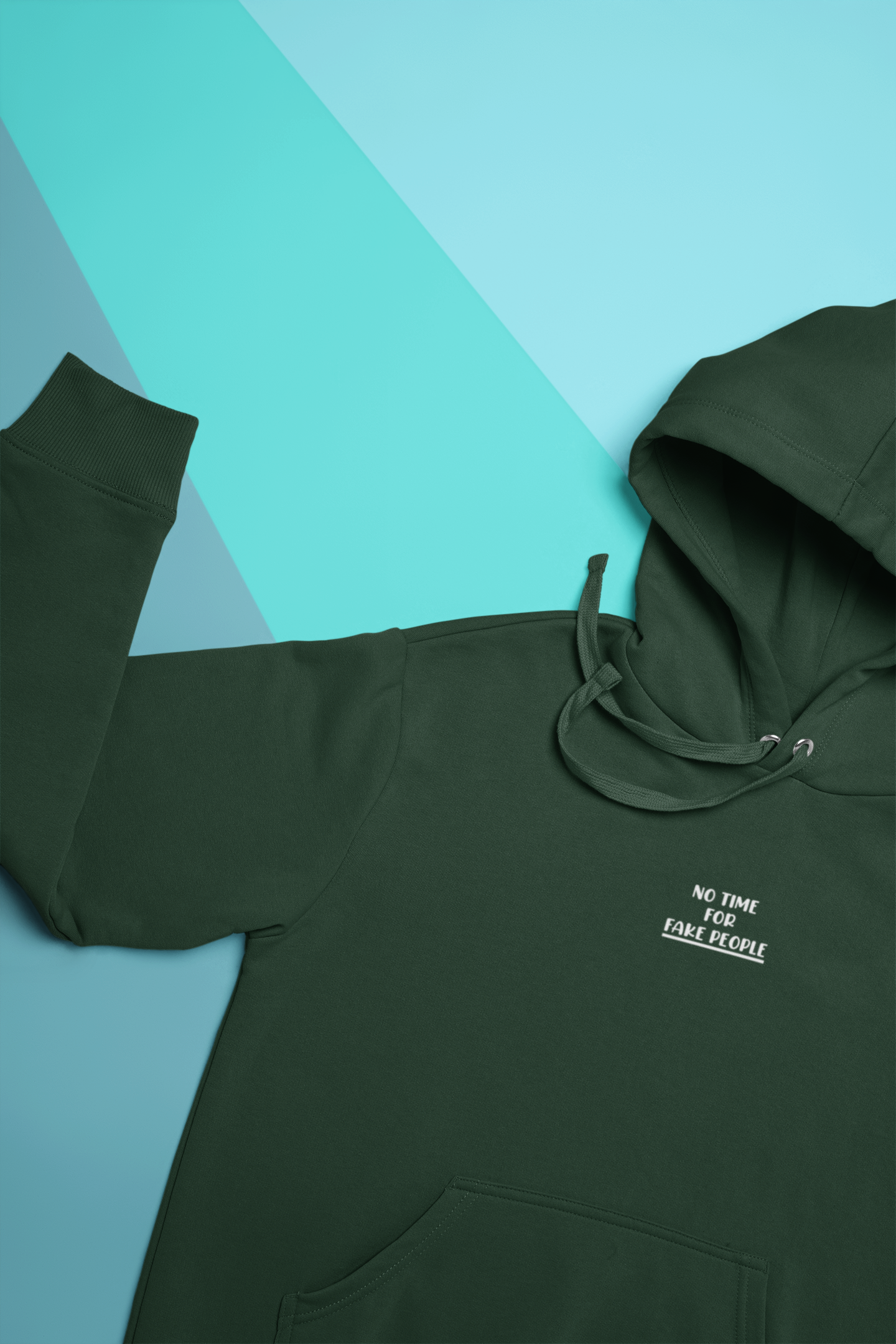 No Time For Fake People Hoodies for Women-FunkyTeesClub