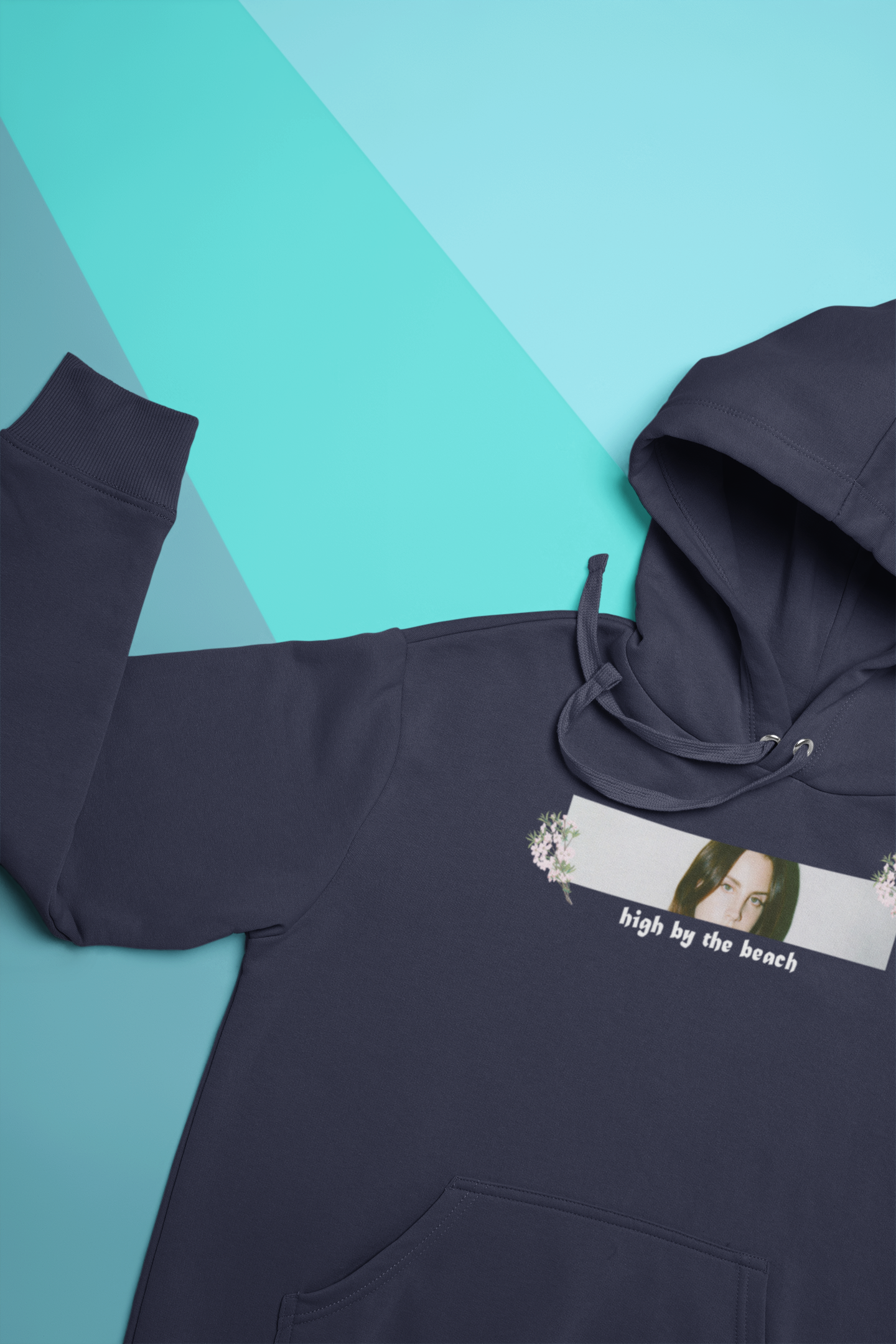 High By The Beach Hoodies for Women-FunkyTeesClub