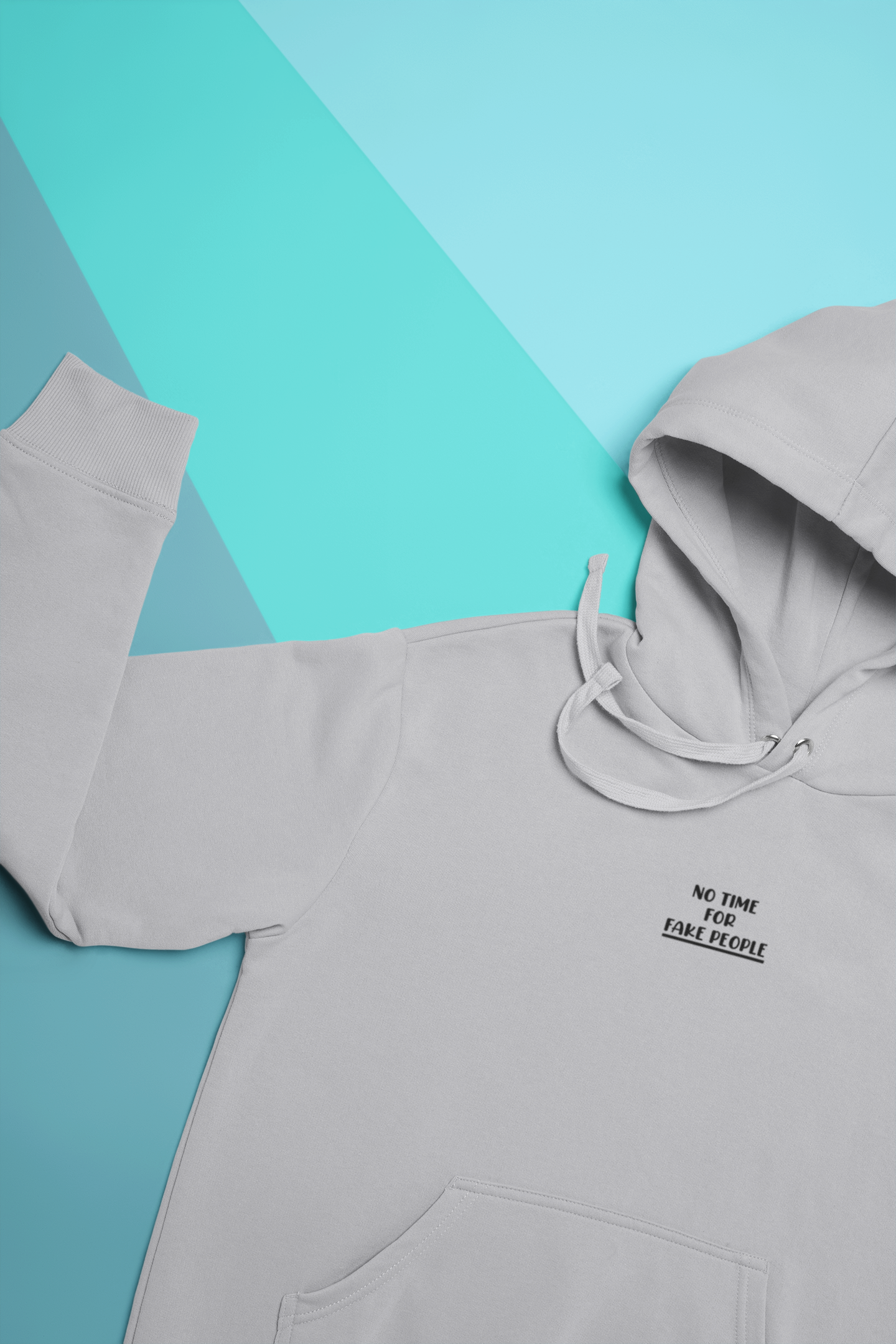 No Time For Fake People Hoodies for Women-FunkyTeesClub
