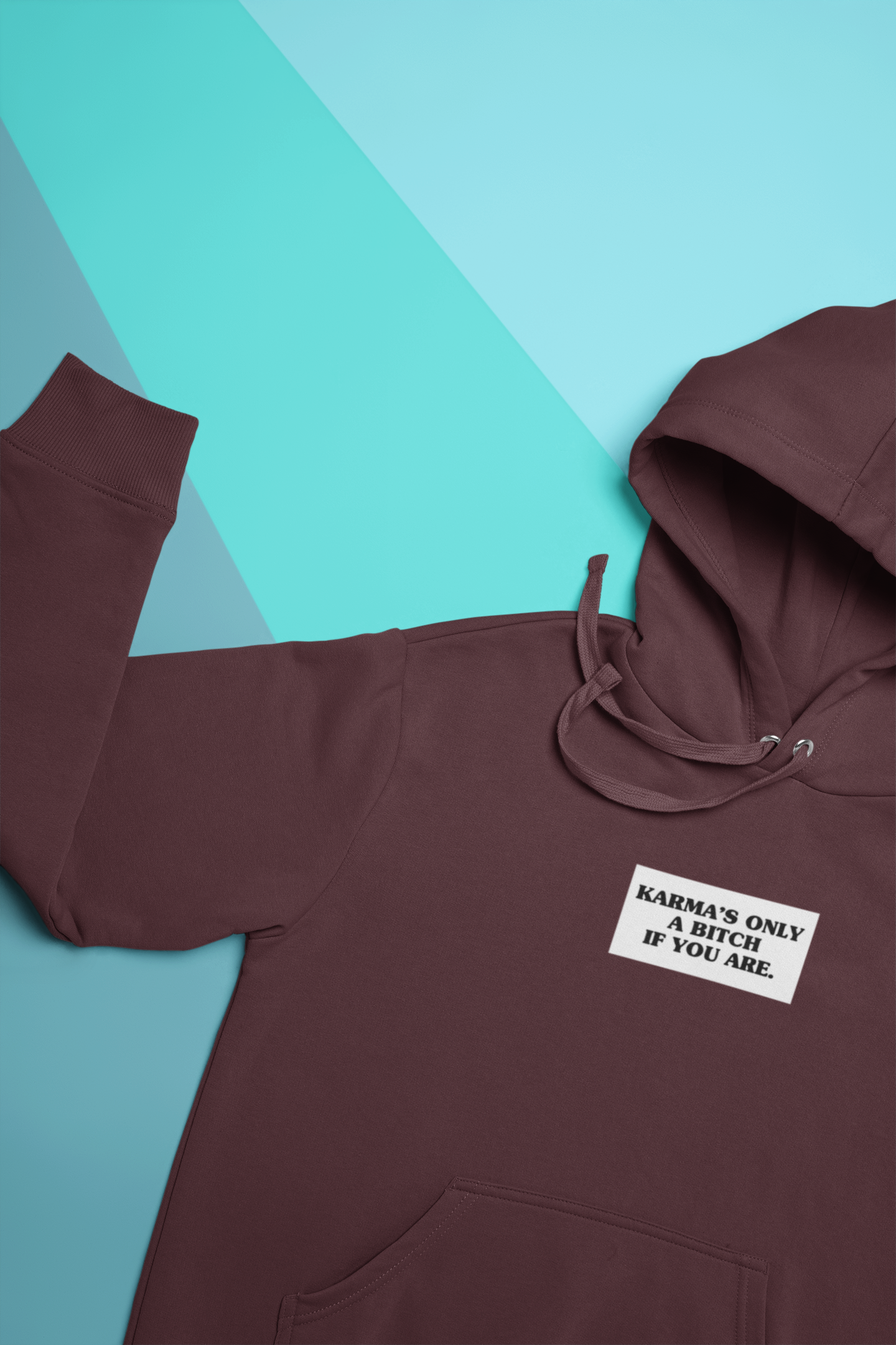 Karma Is Only Bitch If You Are Men Hoodies-FunkyTeesClub