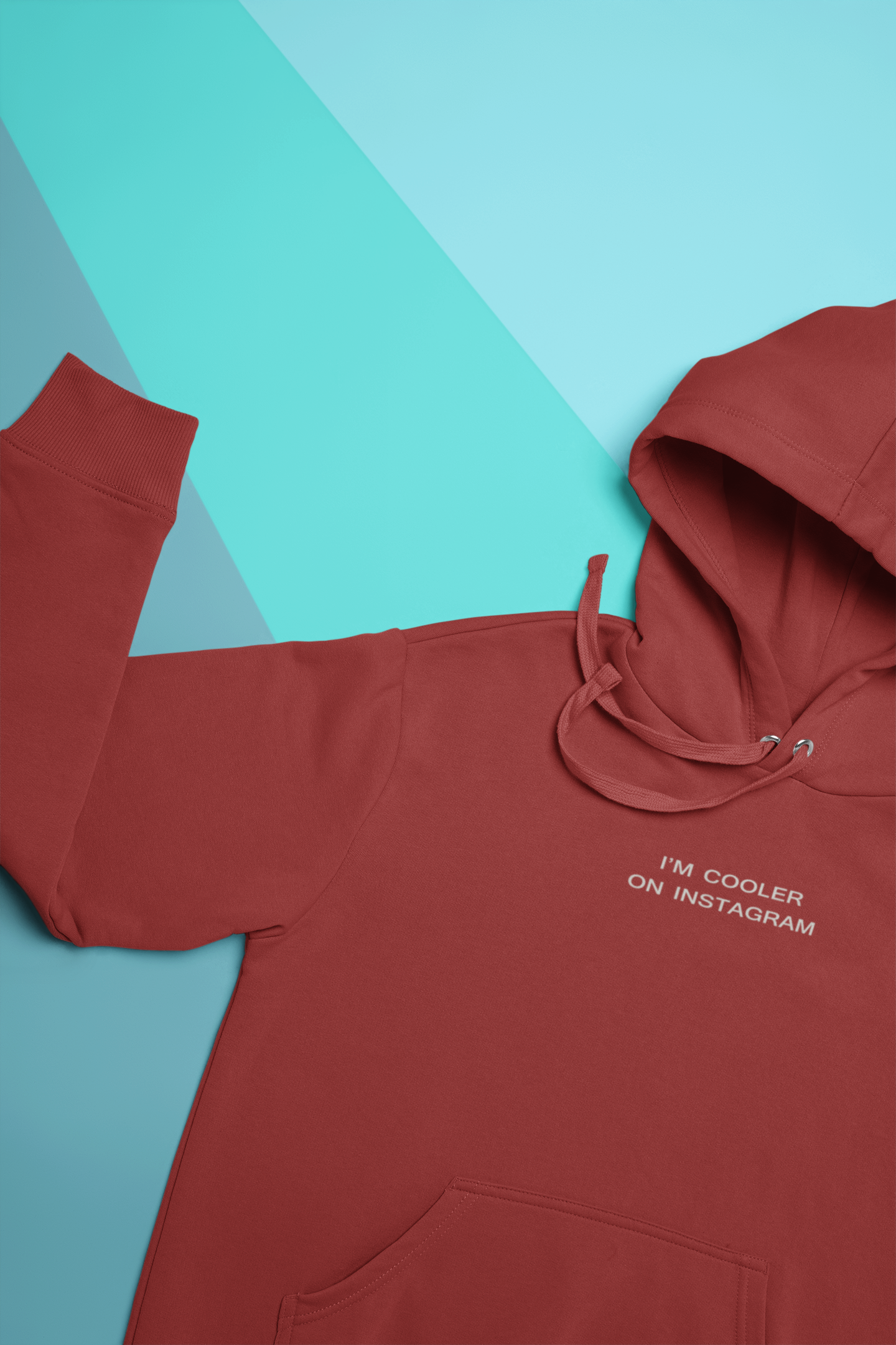I Am Cooler On Instagram Hoodies for Women-FunkyTeesClub