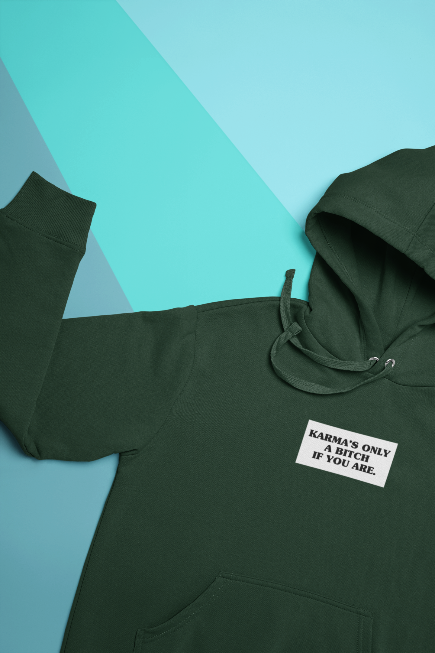 Karma Is Only Bitch If You Are Hoodies for Women-FunkyTeesClub
