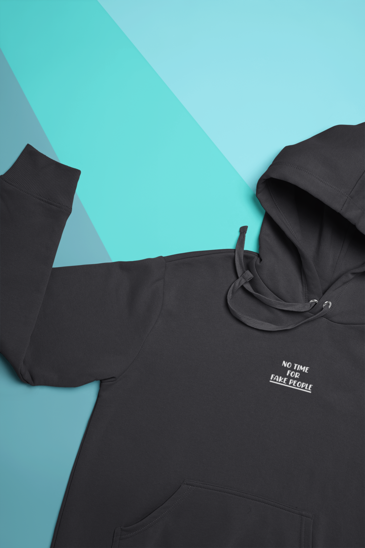 No Time For Fake People Hoodies for Women-FunkyTeesClub
