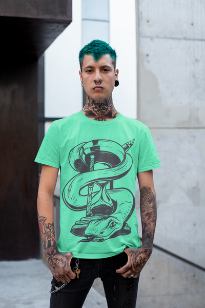 Hourglass Mens Half Sleeves T-shirt- FunkyTeesClub