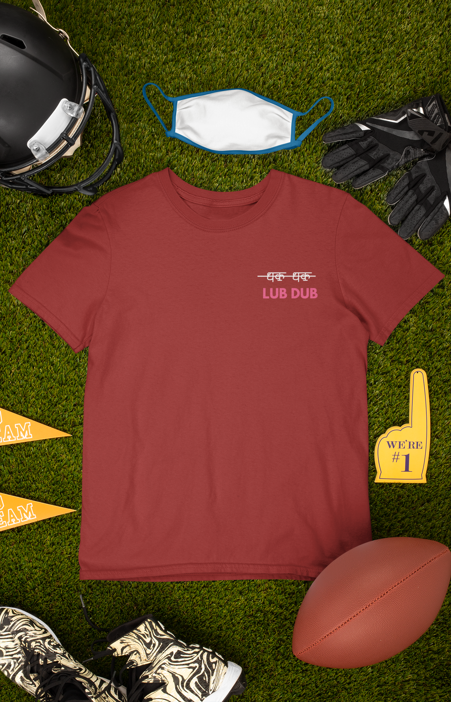 Its Lub Dub Mens Half Sleeves T-shirt- FunkyTeesClub