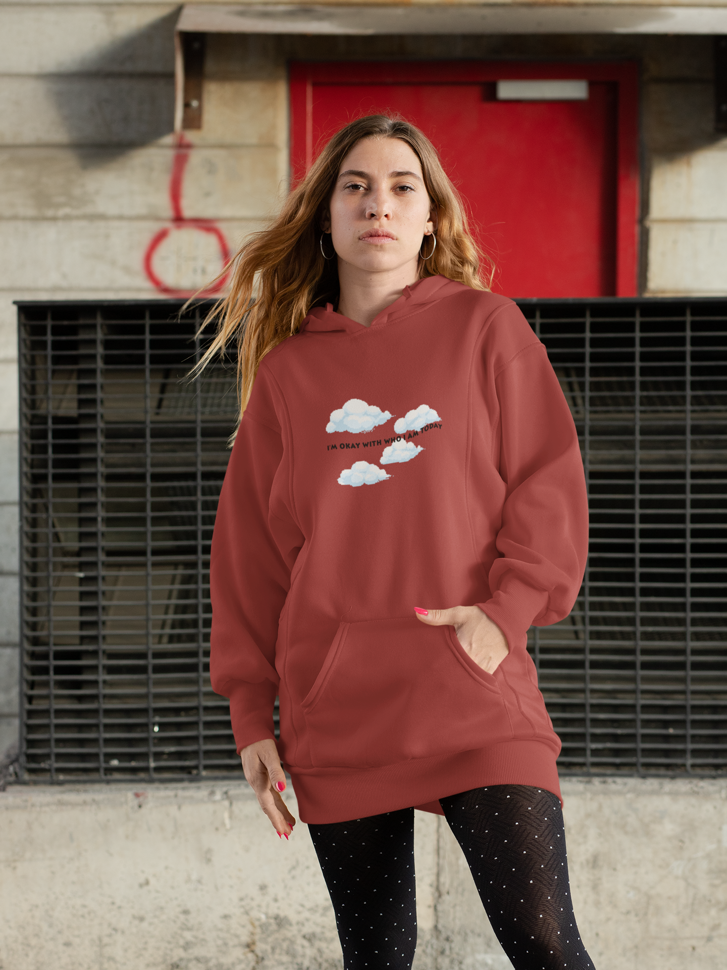 Its Okay Who I Am Today Hoodies for Women-FunkyTeesClub