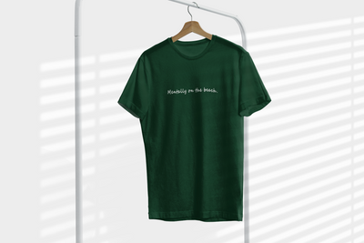 Mentally on the Beach Minimal Mens Half Sleeves T-shirt- FunkyTeesClub