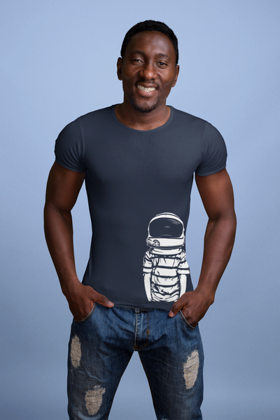 Space Boy Mens Half Sleeves T-shirt- FunkyTeesClub