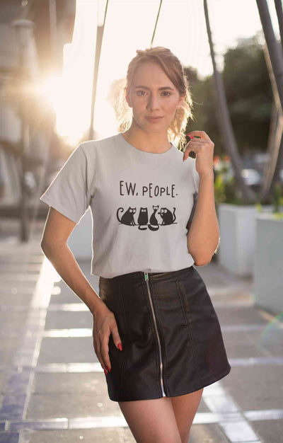 Ew People Women Half Sleeves T-shirt- FunkyTeesClub