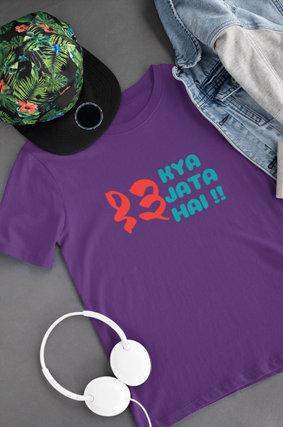 Tera Kya Jata Hai Mens Half Sleeves T-shirt- FunkyTeesClub