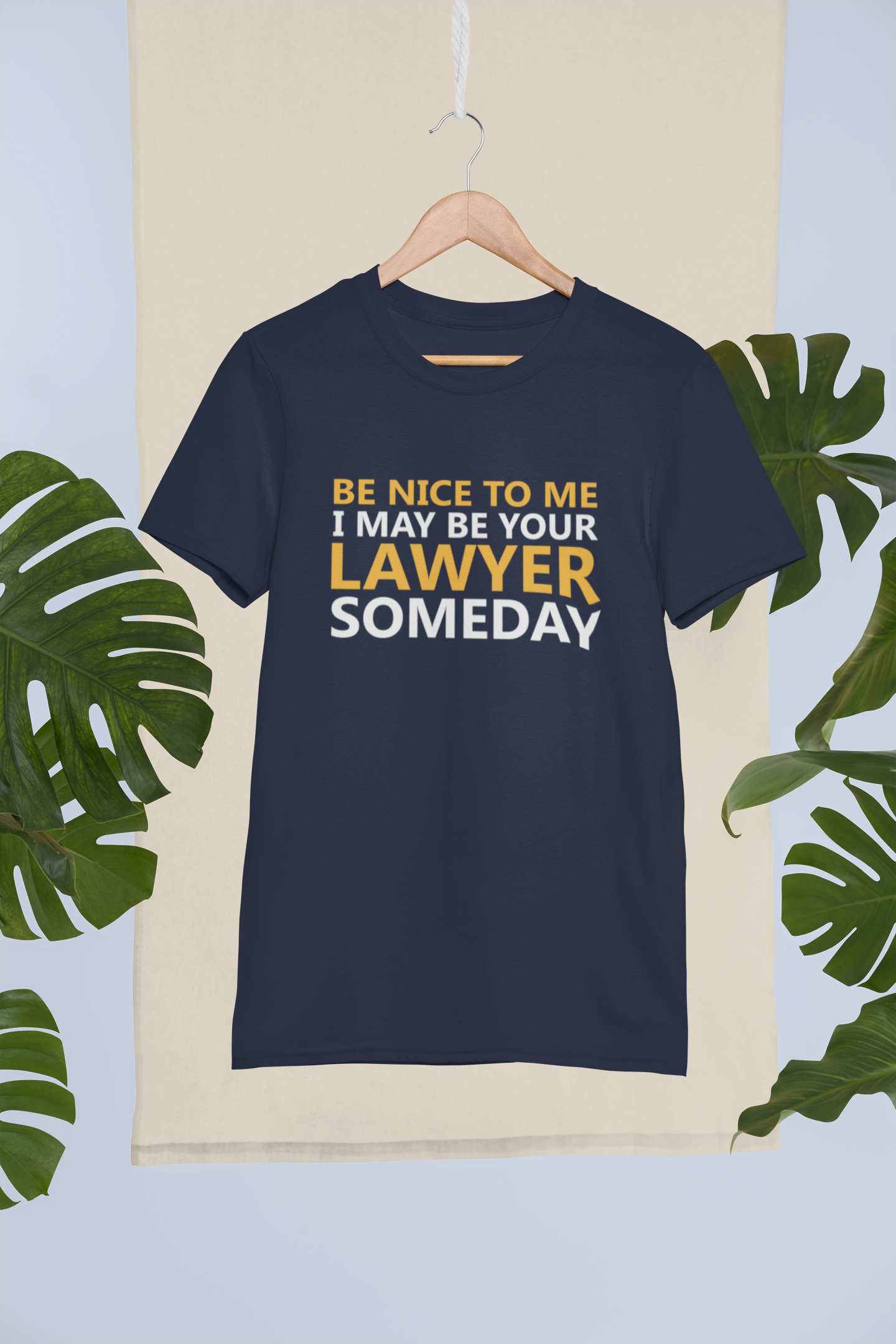 Be Nice To Me Lawyer Women Half Sleeves T-shirt- FunkyTeesClub
