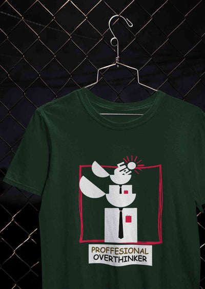 Professional Overthinker Women Half Sleeves T-shirt- FunkyTeesClub