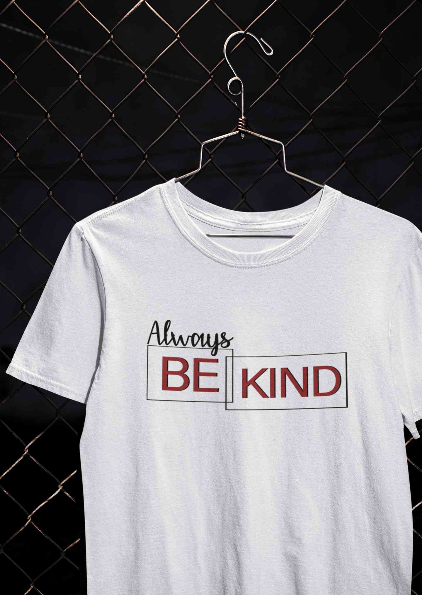 Always Be Kind Typography Mens Half Sleeves T-shirt- FunkyTeesClub