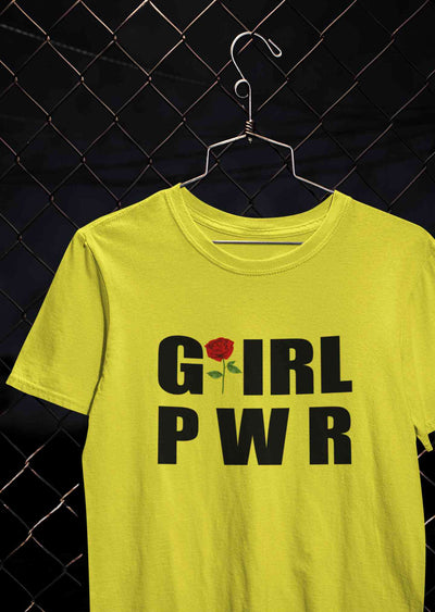 Girl Power Women Half Sleeves T-shirt- FunkyTeesClub