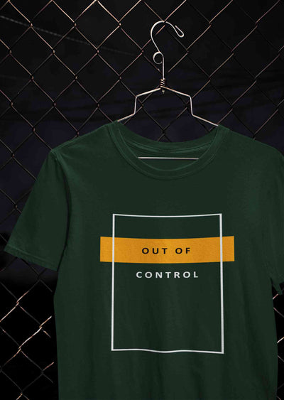 Out Of Control Mens Half Sleeves T-shirt- FunkyTeesClub