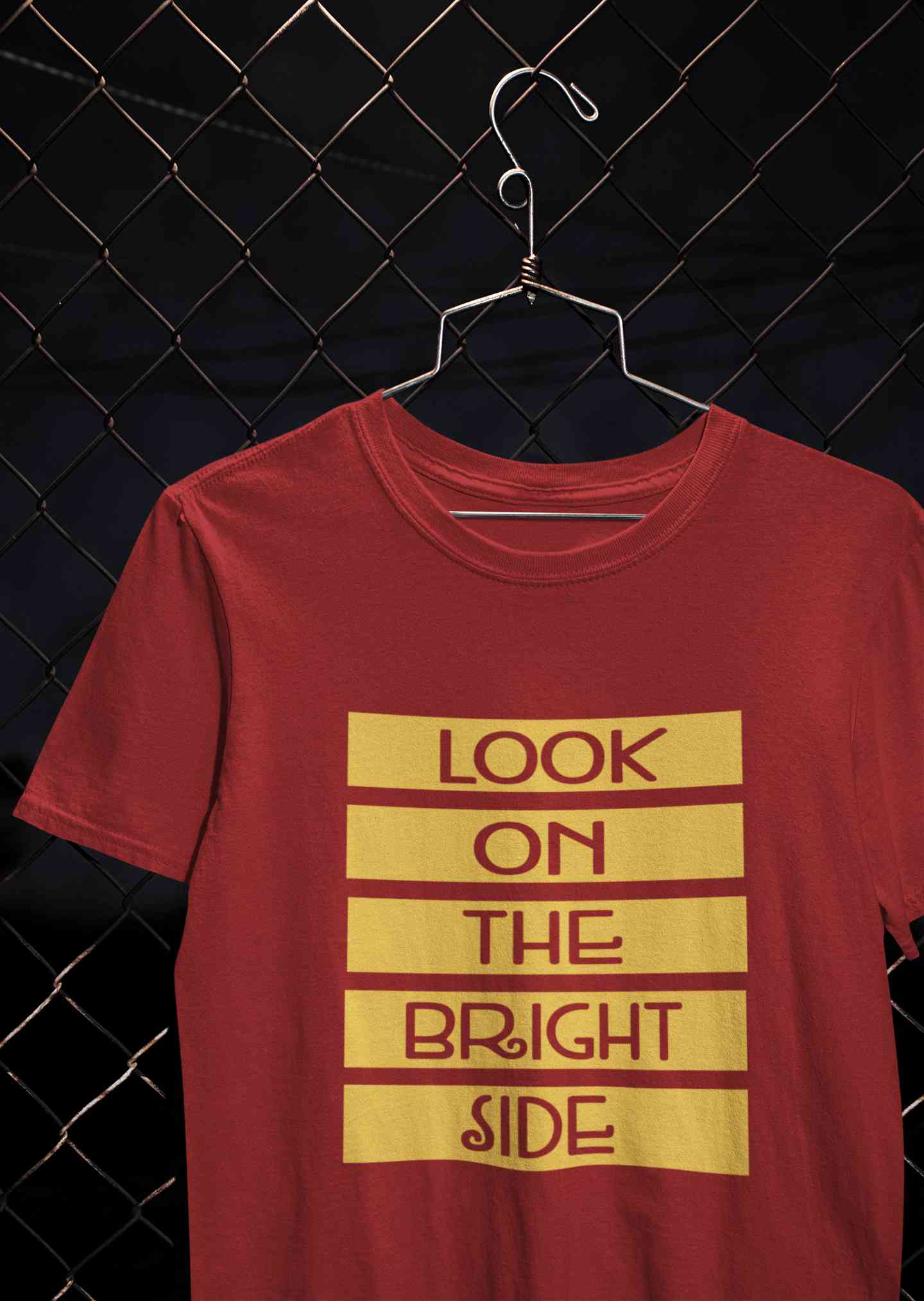 Look On The Bright Side Women Half Sleeves T-shirt- FunkyTeesClub