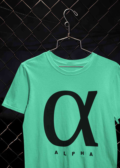 Alpha Mens Half Sleeves T-shirt- FunkyTeesClub
