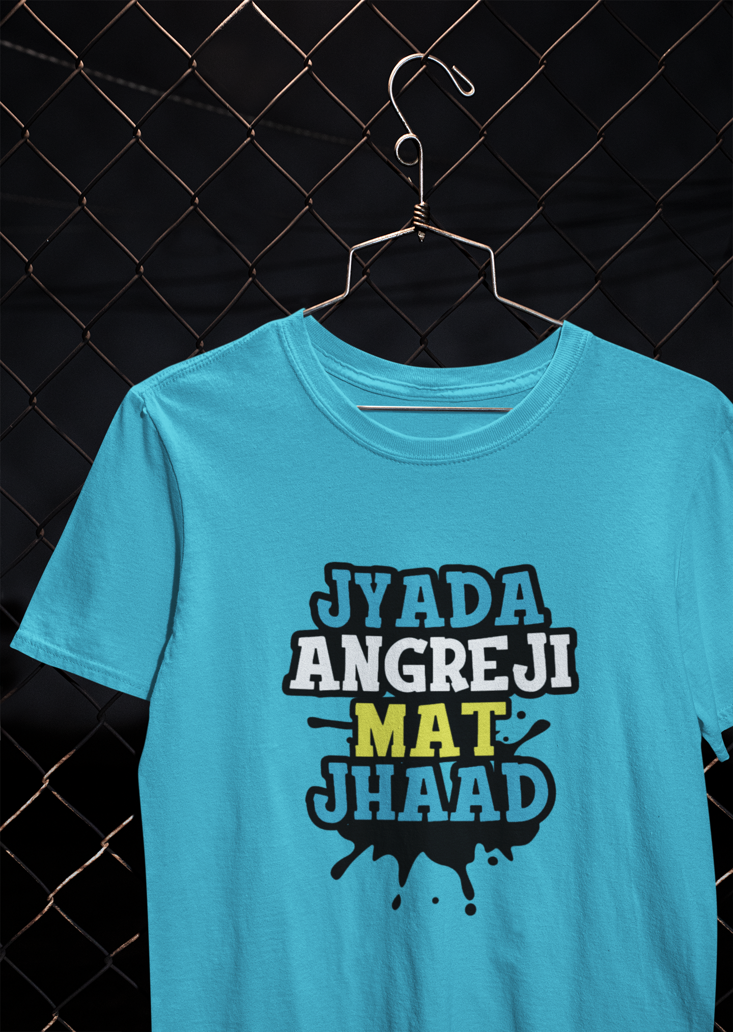 Angreji Mat Jhaad Desi Mens Half Sleeves T-shirt- FunkyTeesClub