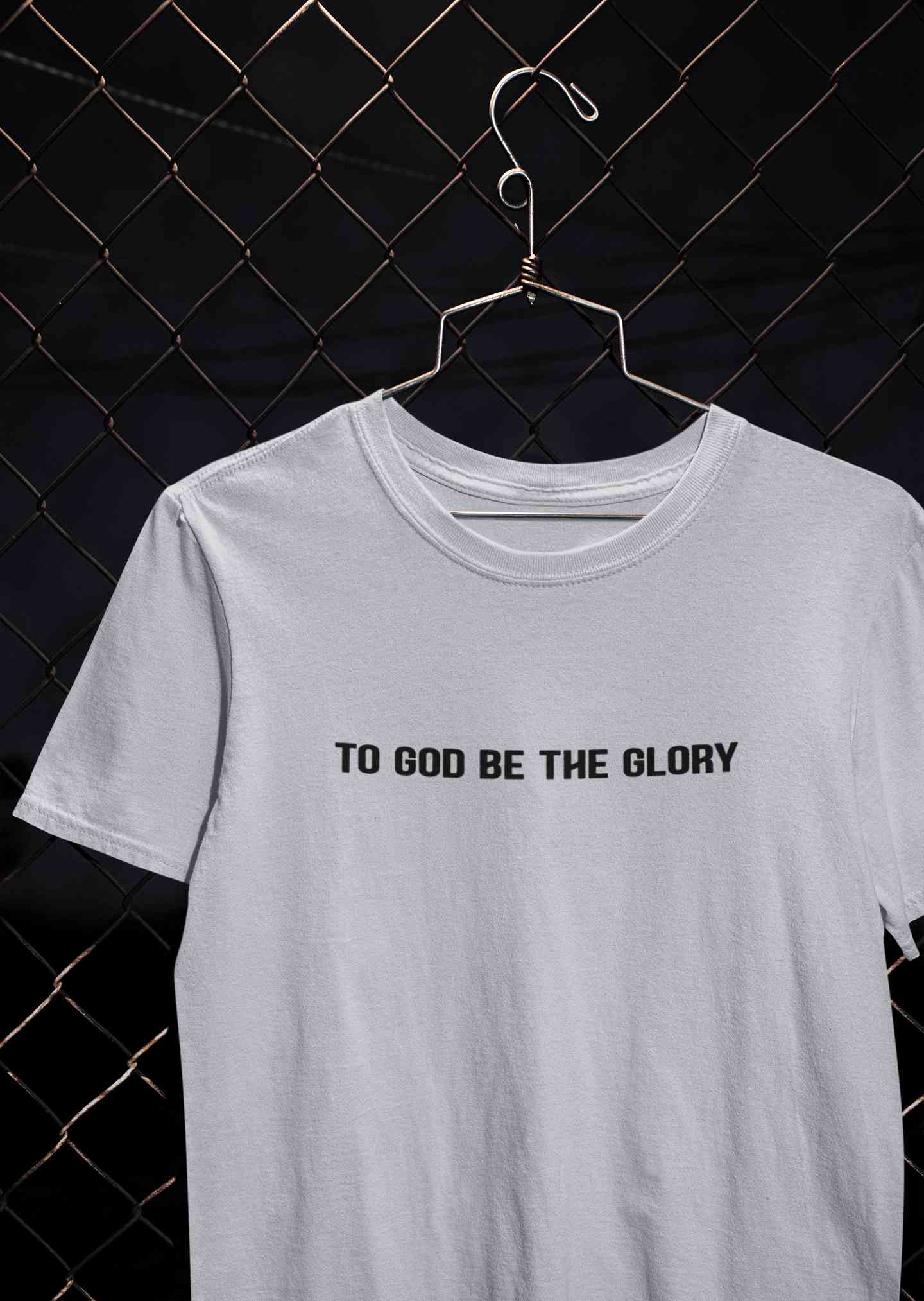 To God Be The Glory Minimals Mens Half Sleeves T-shirt- FunkyTeesClub