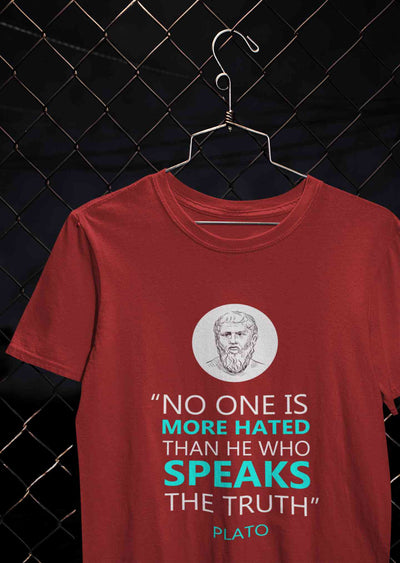 Plato Quote Women Half Sleeves T-shirt- FunkyTeesClub