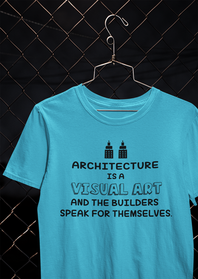 Architecture Visual Art Architect Profession Mens Half Sleeves T-shirt- FunkyTeesClub