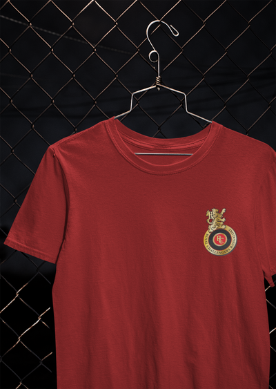 Rcb Logo Side Pocket Women Half Sleeves T-shirt- FunkyTeesClub
