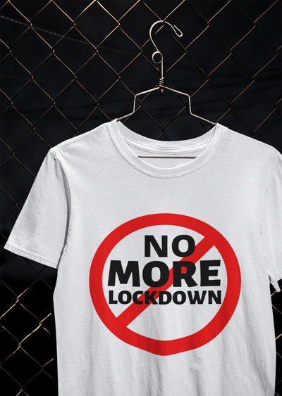 No More Lockdown Anti Government Women Half Sleeves T-shirt- FunkyTeesClub